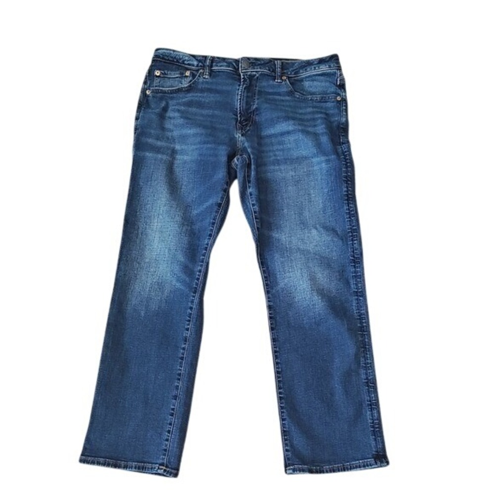 American Eagle Mens Original Bootcut Jeans Medium Wash Blue Denim 34x30